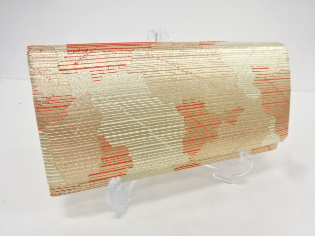 アンティーク　抽象模様織り出し和装バッグ